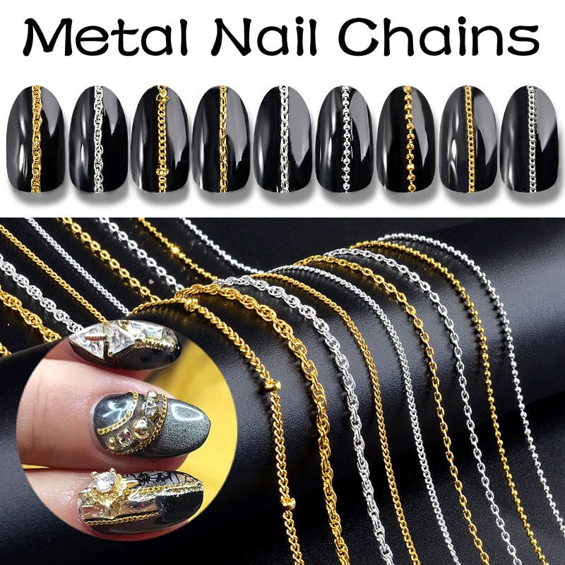 チェーン ネイル ハンドメイド パーツ 囲みネイル メタルパーツ 極細