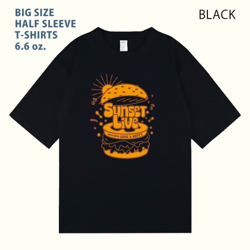 サンセットライブ2024 PST-2406-B ビッグサイズ5分袖Tシャツ