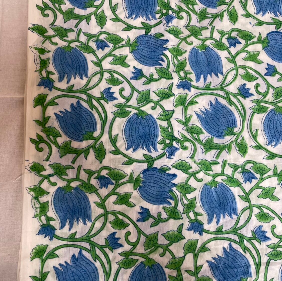 ハンドブロックプリントキルト ︎minatan︎様専用 ブロックプリント