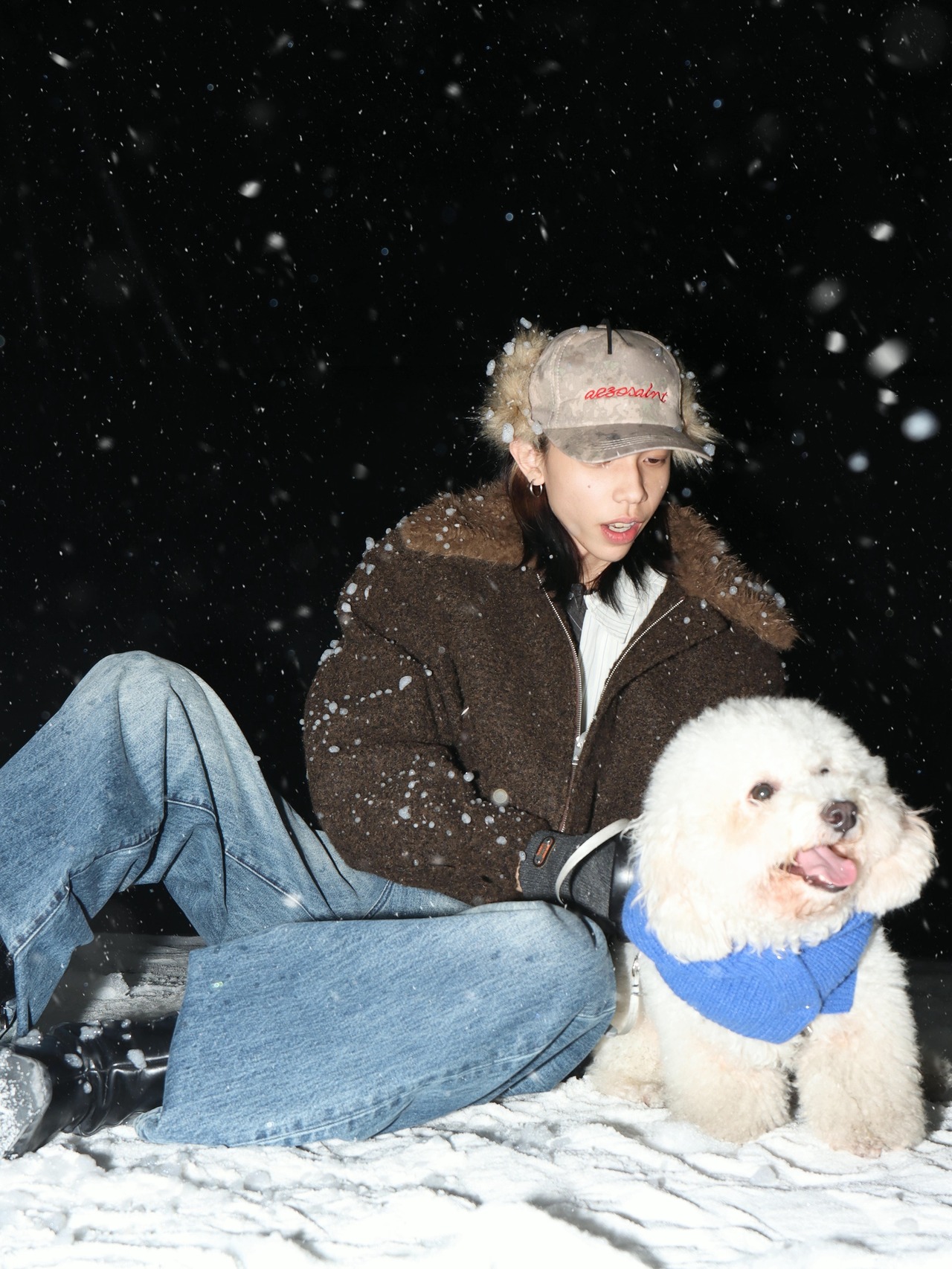 BOOGOOVOGUE Heavy Wool Bomber Jacket