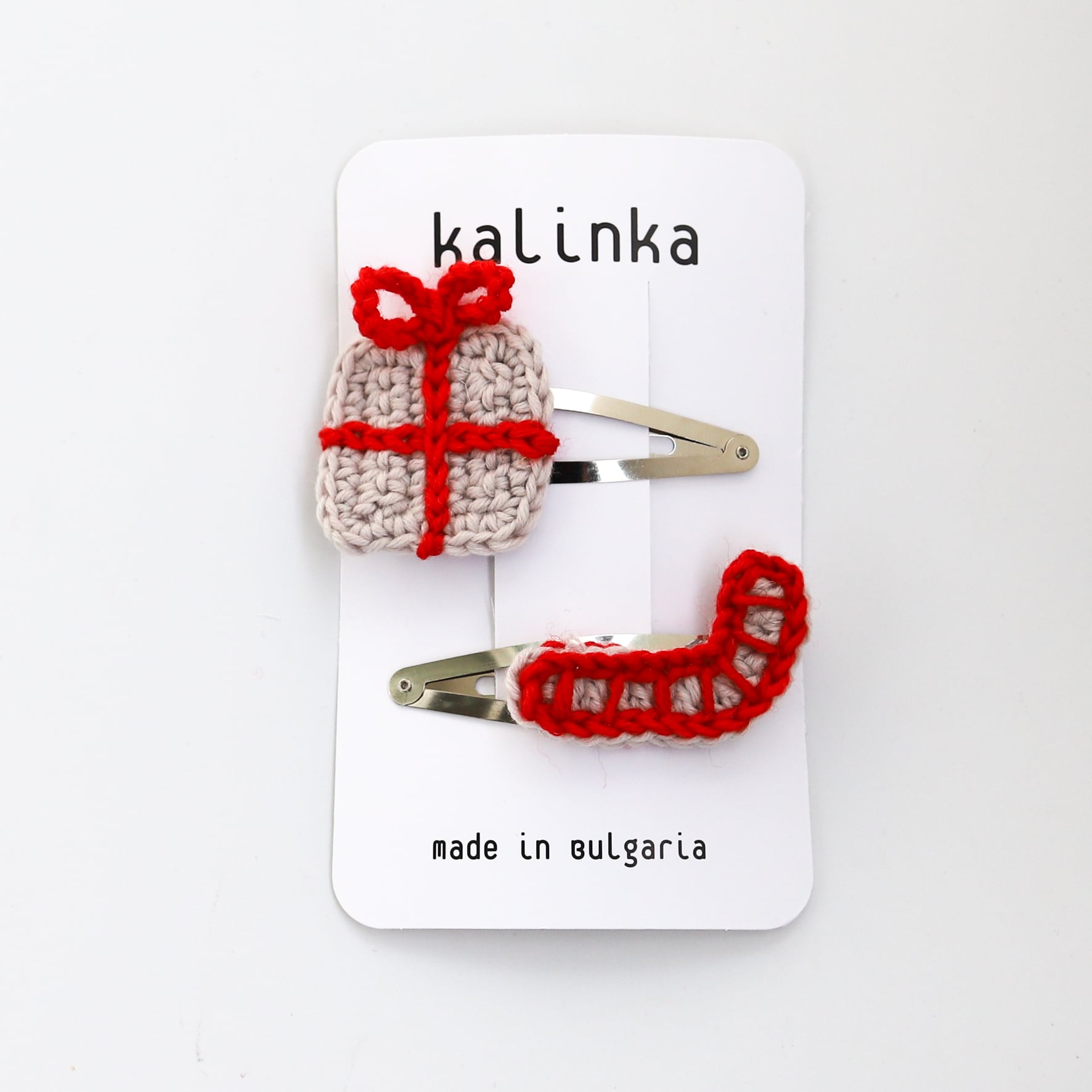 Kalinka / Christmas Clip Set / Moonstone/Red