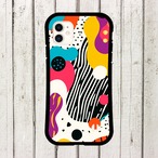 受注生産 iPhoneケース カラフル記号のポップ抽象｜ポップアート PABS112A