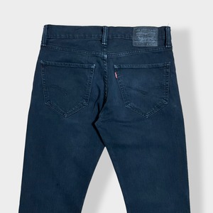 【LEVI'S】メキシコ製 511 ブラックジーンズ デニム ジーパン スリム ストレート スキニー 細身 美脚 足長効果 ジッパーフライ ストレッチ W31 L32 リーバイス US古着