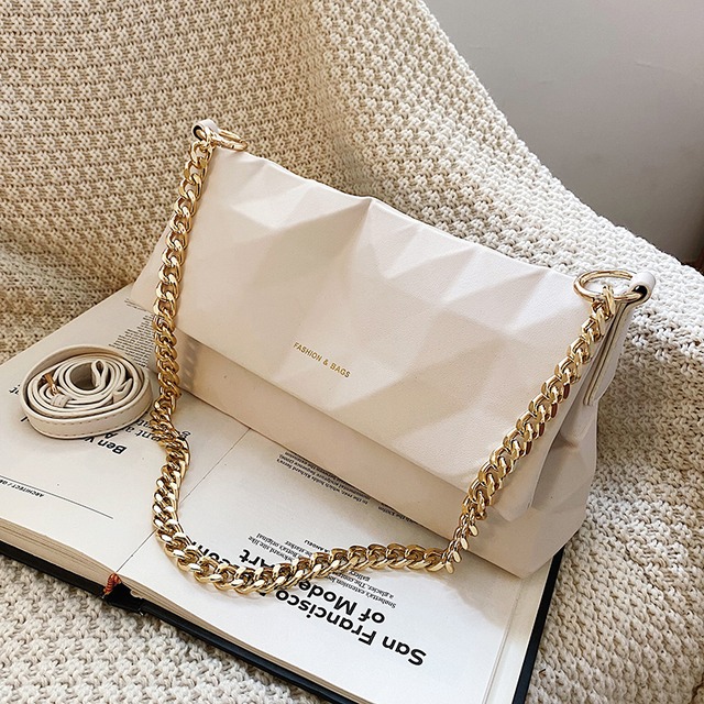 サマーチェーン ショルダーバッグ 夏物 スクウェア メッセンジャーバッグ 手作りハンドバック99715631129