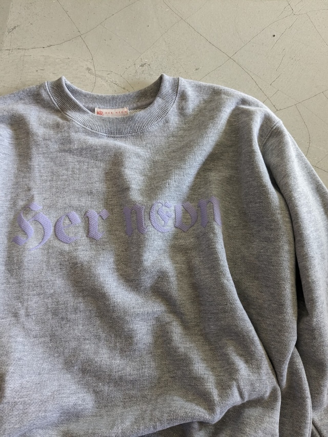 FOAMING LOGO SWEAT / GREY (L)