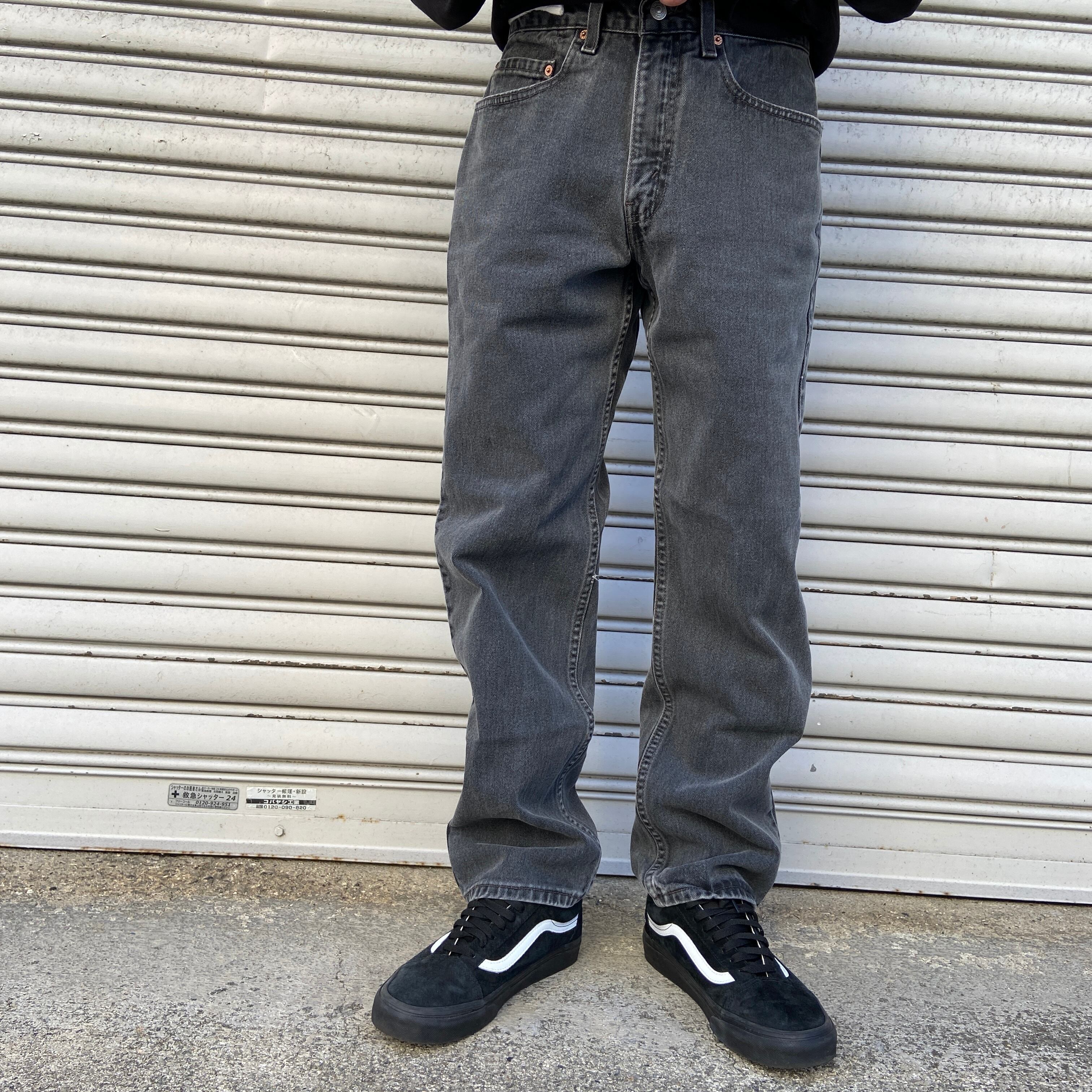 00s Levi's メキシコ製 550 ブラックデニムパンツ フェード W31 00s Levi's メキシコ製 550 ブラックデニムパンツ フェード W31