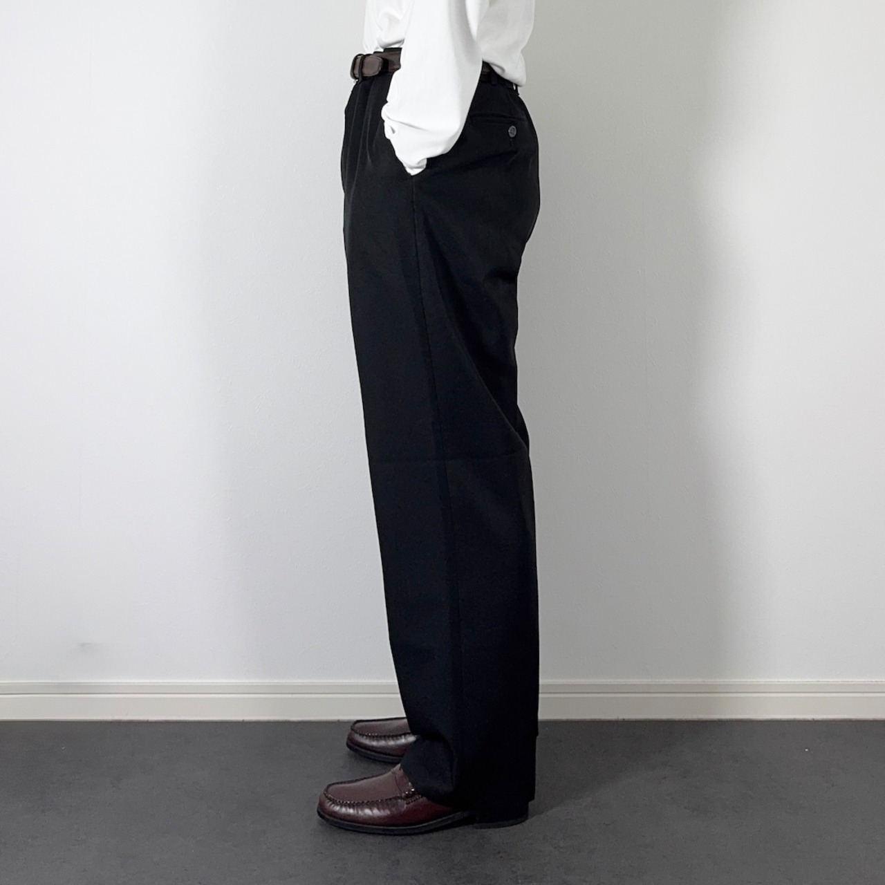 90s Levi's ACTION SLACKS BLACK made in USA W38L30 - 7