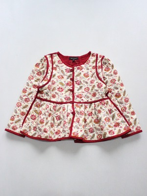 BONJOUR DIARY  Quilted jacket Aline print 8-12y　
