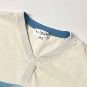 LANVIN SPORT ランバンスポーツ Vネック ニット ベスト 38/アイボリー系 レディース ゴルフ