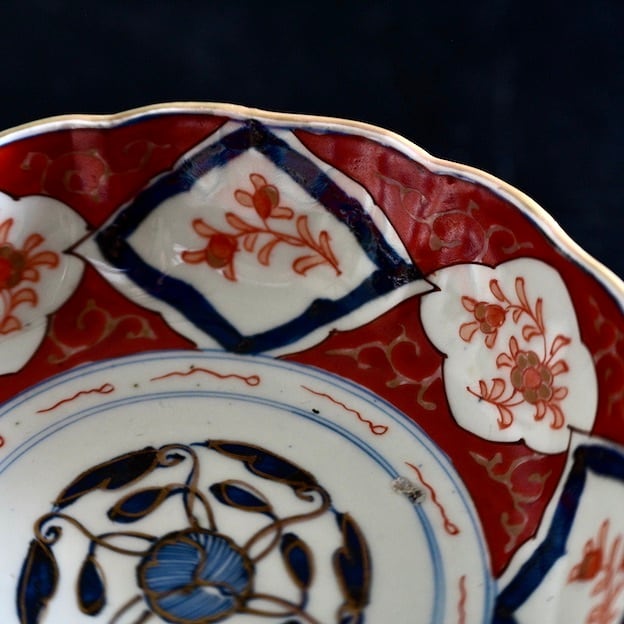 50906】伊万里 赤絵なます皿 大 明治/ Imari Namasu Bowl | 古道具・器