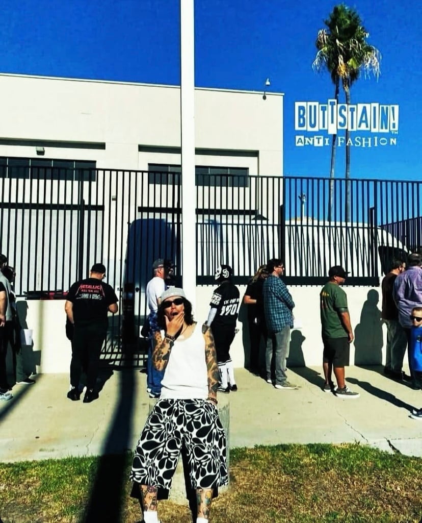 BUTTSTAIN! マーブル柄 ショーツXL BUTTSTAIN! マーブル柄 ショーツXL BUTTSTAIN!インテリアマット!LOGO柄