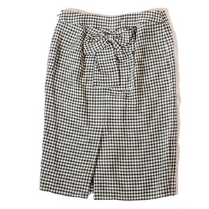 Moschino Cheap and chic  Check Skirt with back Ribbon