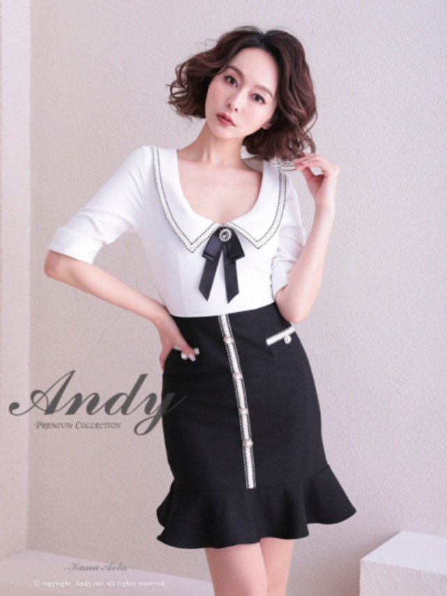 ANDYバイカラードレス/キャバドレス