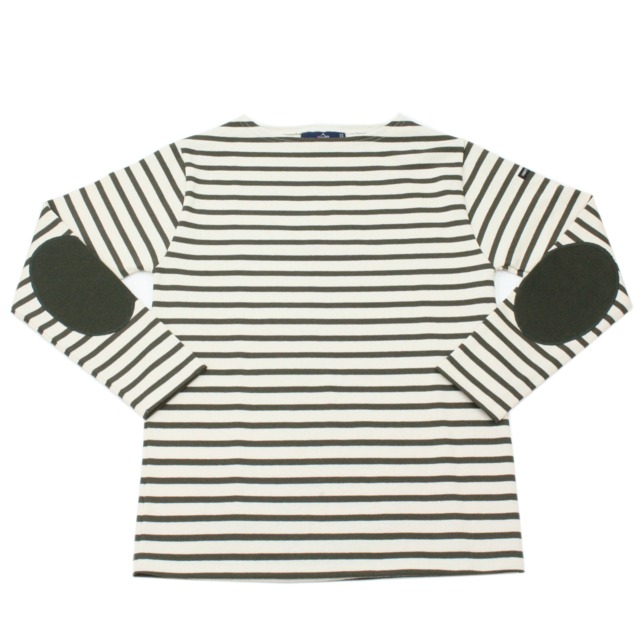 セントジェームス SAINT JAMES ウエッソンボーダーエルボーパッチ(13JC OUES.COUD.R)ECRU/TOURBE（TOURBE）