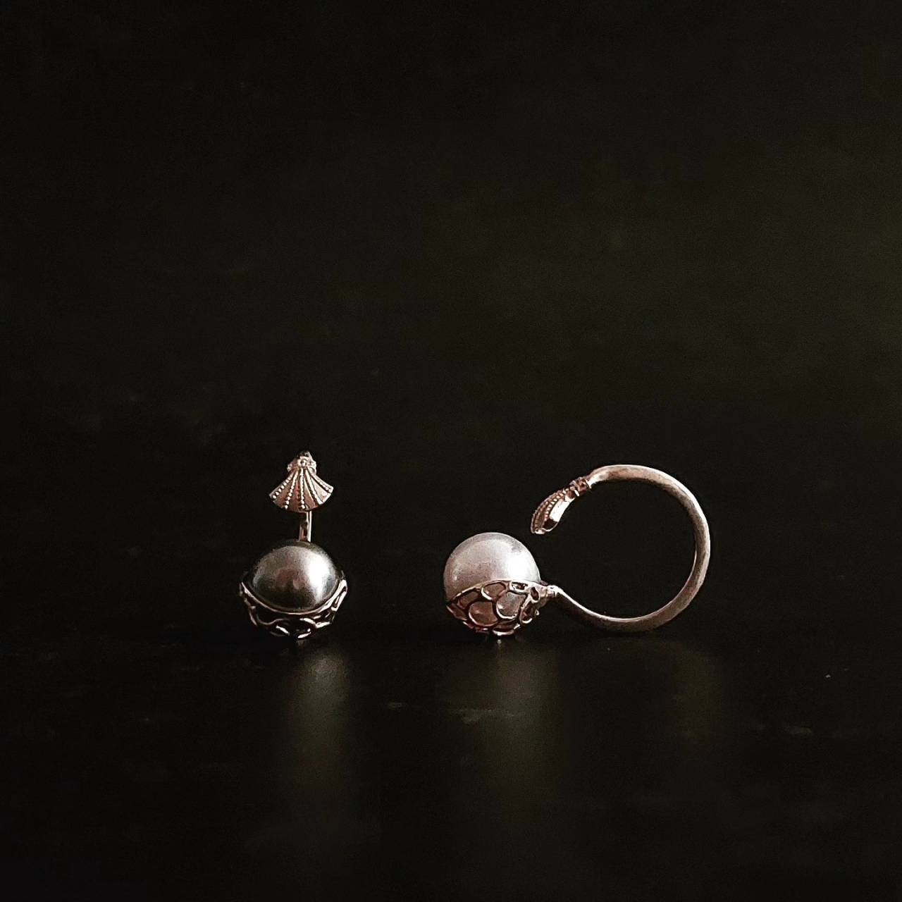 K10 South Sea Pearl Ring (青海波 扇)