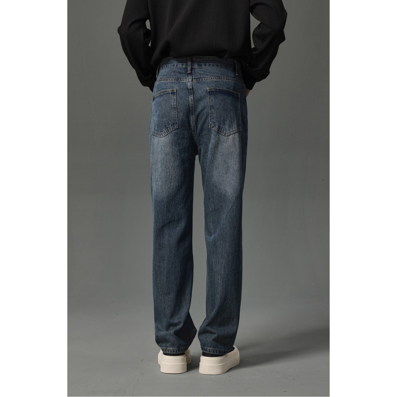 テーパード フルレングス デニムパンツ af0411