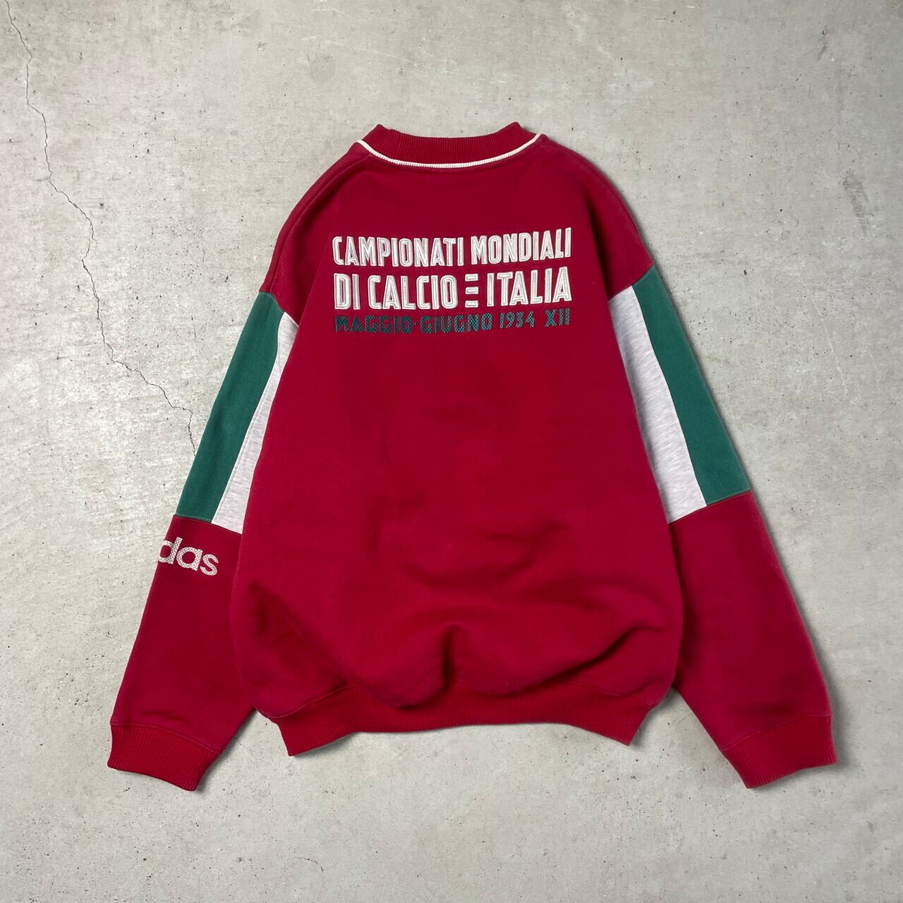 80年代 adidas アディダス スウェットシャツ イタリア ワールドカップ 