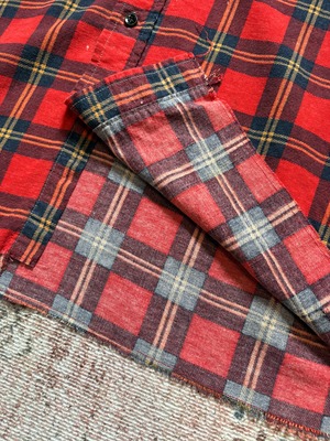 80~90s / USA製 / AMERICAN EDITION / print flannel / REMAKE