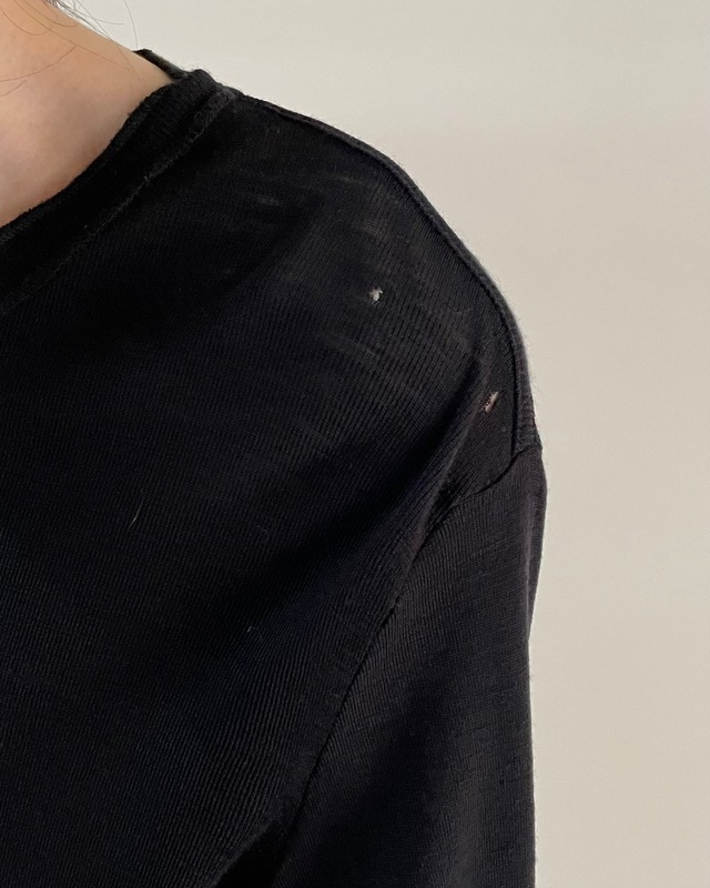 【DOLCE＆GABBANA】long sleeve summer knit top