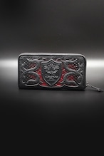 Item No.0429：Round Zip Wallet/ Diamond Python Hand dye/Flare Special Custom