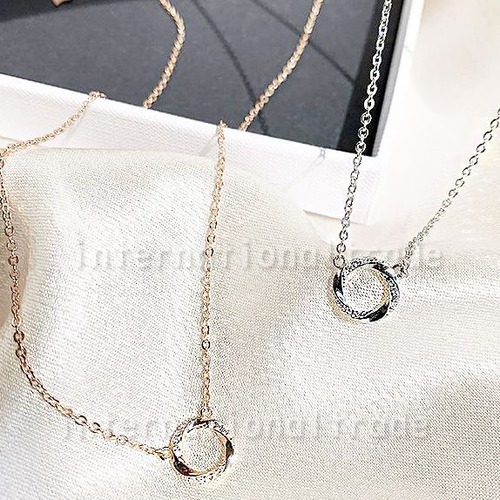 レディース ネックレス サークルネックレス リングネックレス シルバー925 アレルギーフリー おしゃれ シンプル 上品 華奢 小ぶり かわいい 女性用 アクセサリー プレゼント ギフト 金属アレルギー対応 きれいめ 大人女子　y12002