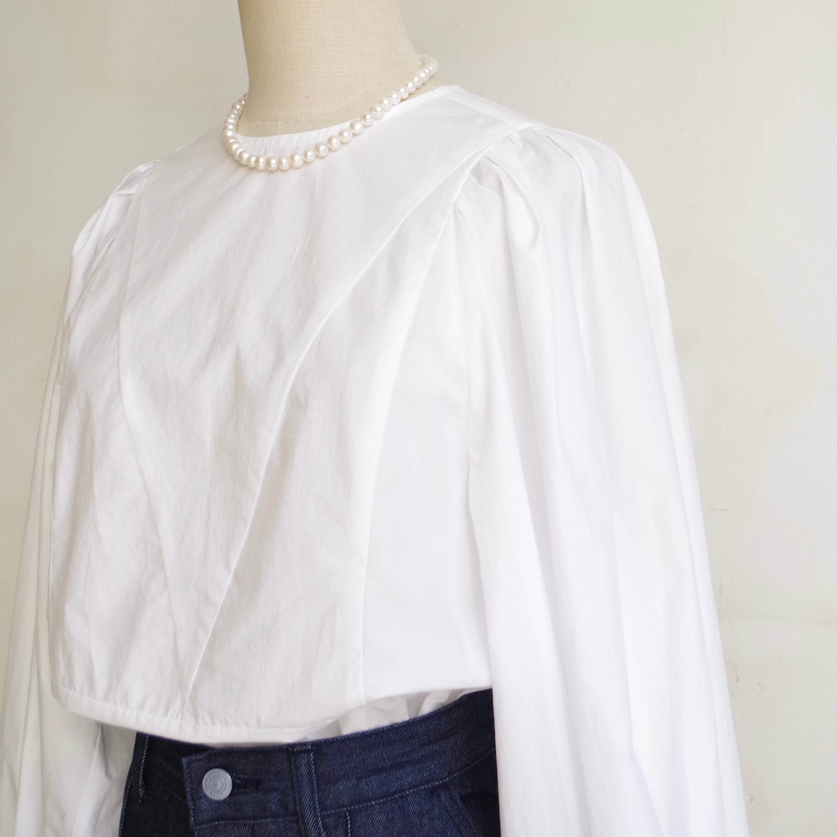 SINME ボリュームシャツⅡ ホワイト | 1F Store