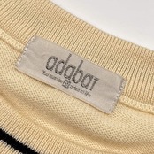 adabat アダバット ドッグ デザイン ウール ニット セーター 4/アイボリー メンズ ゴルフ