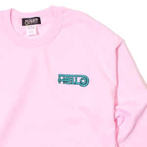 HELLO CREWNECK SWEAT #PINK