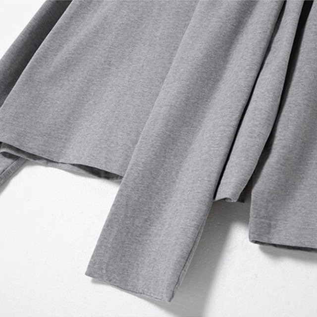 Scarf-attached relaxed top C1404