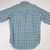 90s TARAS BOULBA タラスブルバ チェック 長袖シャツ ワークシャツ S/ブルー メンズ ビンテージ