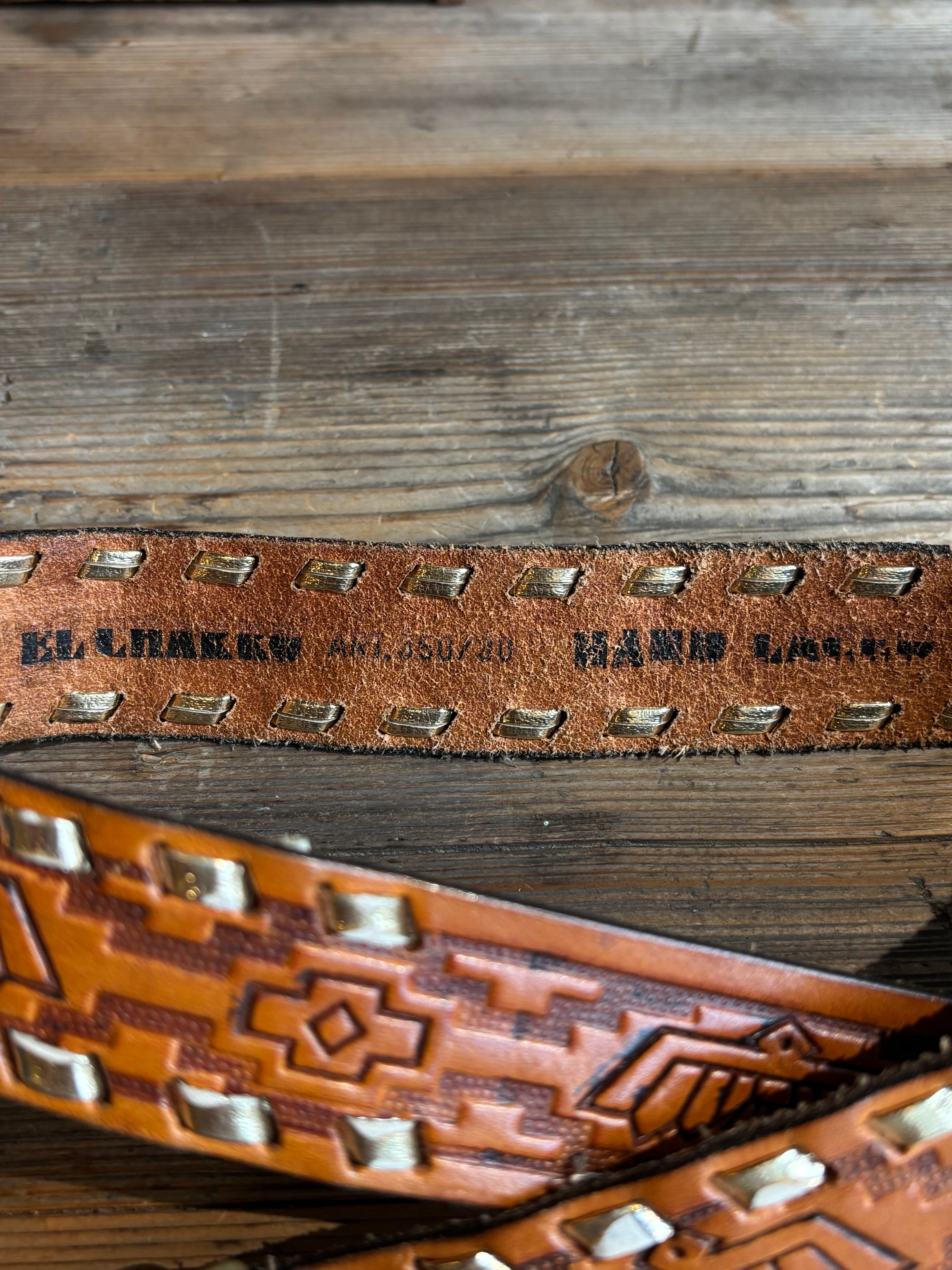 70s vintage crafted leather belt | umber_vintage