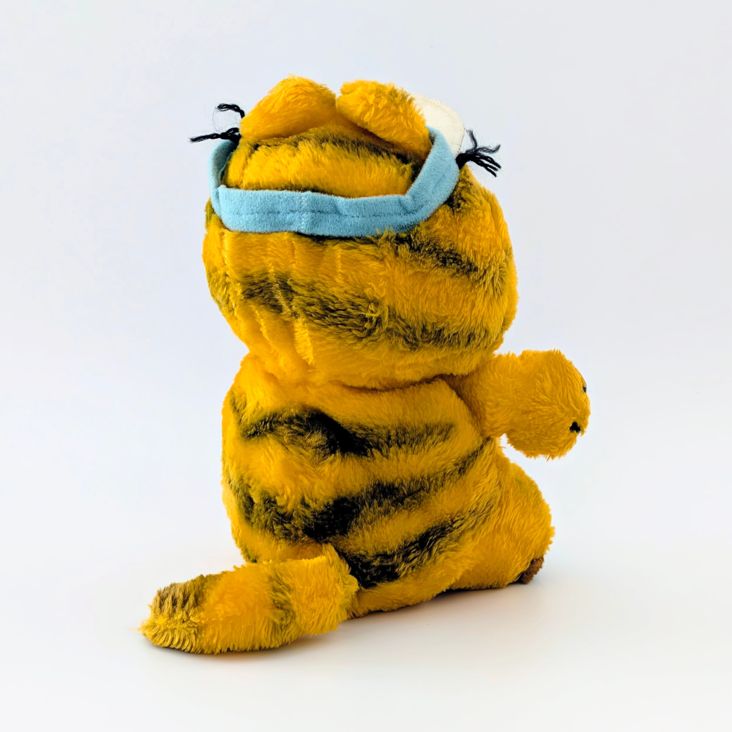 ☆ VINTAGE 1980年代初期 ☆【 Garfield ( ガーフィールド ) 】『 ガーフィールド サンバイザー 超絶愛くるしいフェイス(笑)』ぬいぐるみ / プラッシュ / plush / 1980年代年製 〚アメリカン雑貨 アメトイ〛