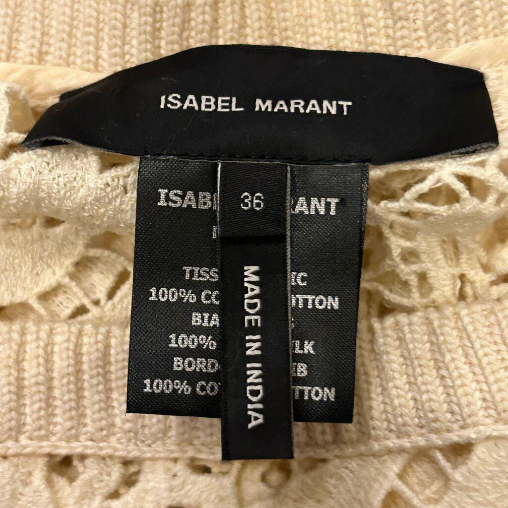 ISABEL MARANT イザベル マラン Lace Tops トップス N1501 ホワイト