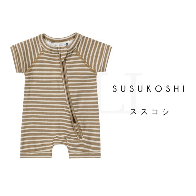 即納【ススコシ】Zip suit(short) AUTUMN