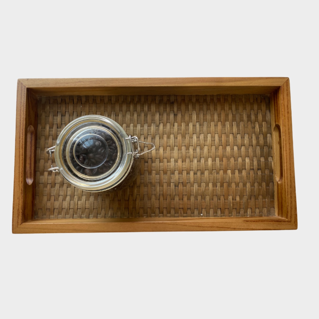 フードトレイA（チーク材×竹）