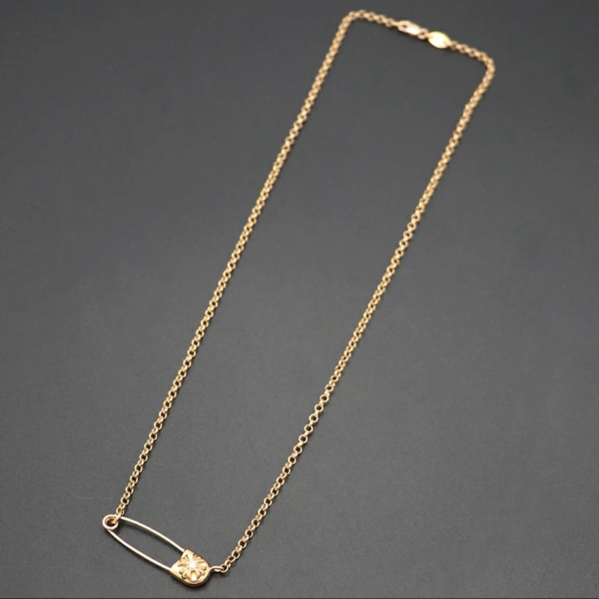 CHROME HEARTS クロムハーツ 22K ダイヤモンド ロールチェーン CH