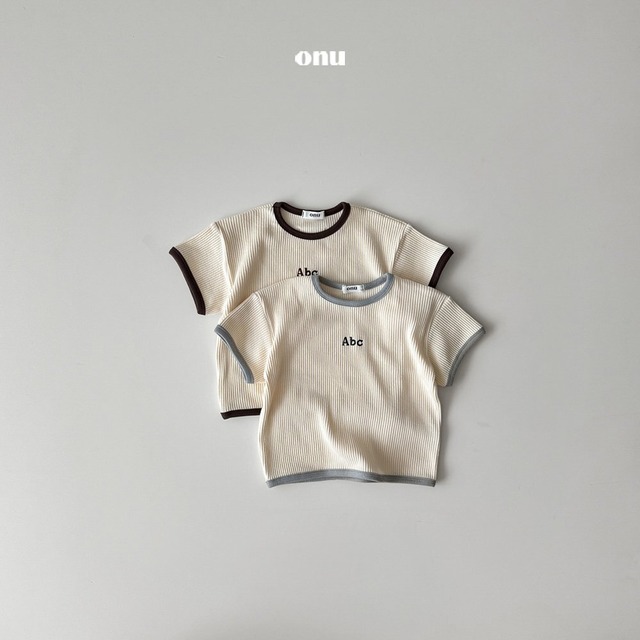 ONU25秋）リブ半袖T