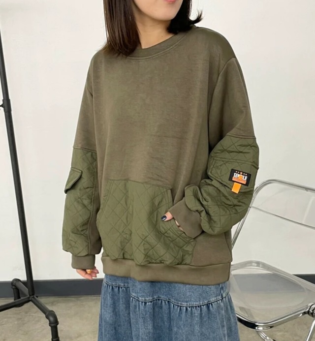 ナンバーミーTOKYO"MILITARY SWEAT PULLOVER"KHAKI