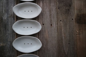 Ceramic Soap Dish for Kitchen & Bathroom  ソープディッシュ