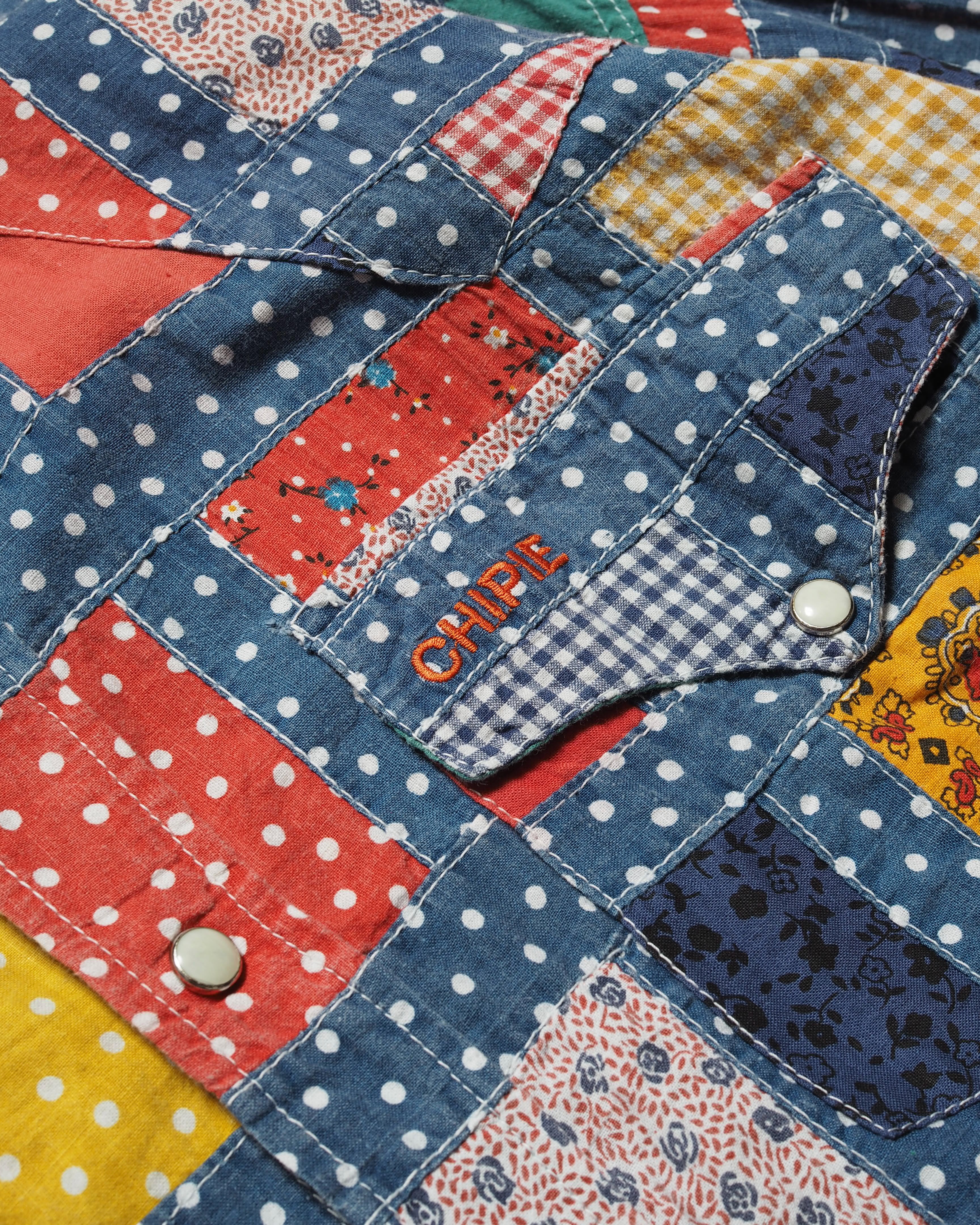 70's〜 Chipie Patchwork Western L/S Shirt | PULP VINTAGE ONLINE