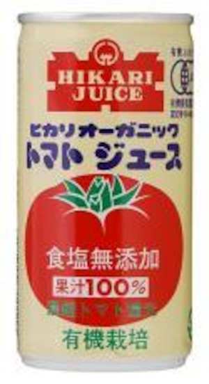 30本　オーガニックトマトジュース無塩 １９０ｇ　ヒカリ