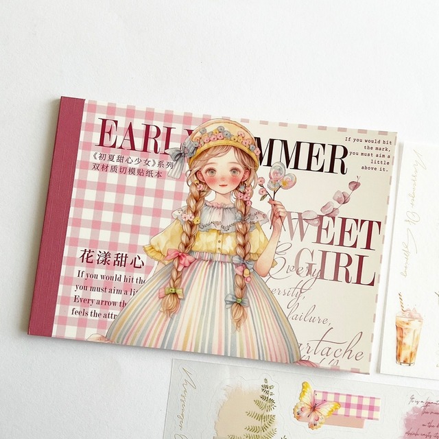 ステッカーbook　【ピンク】