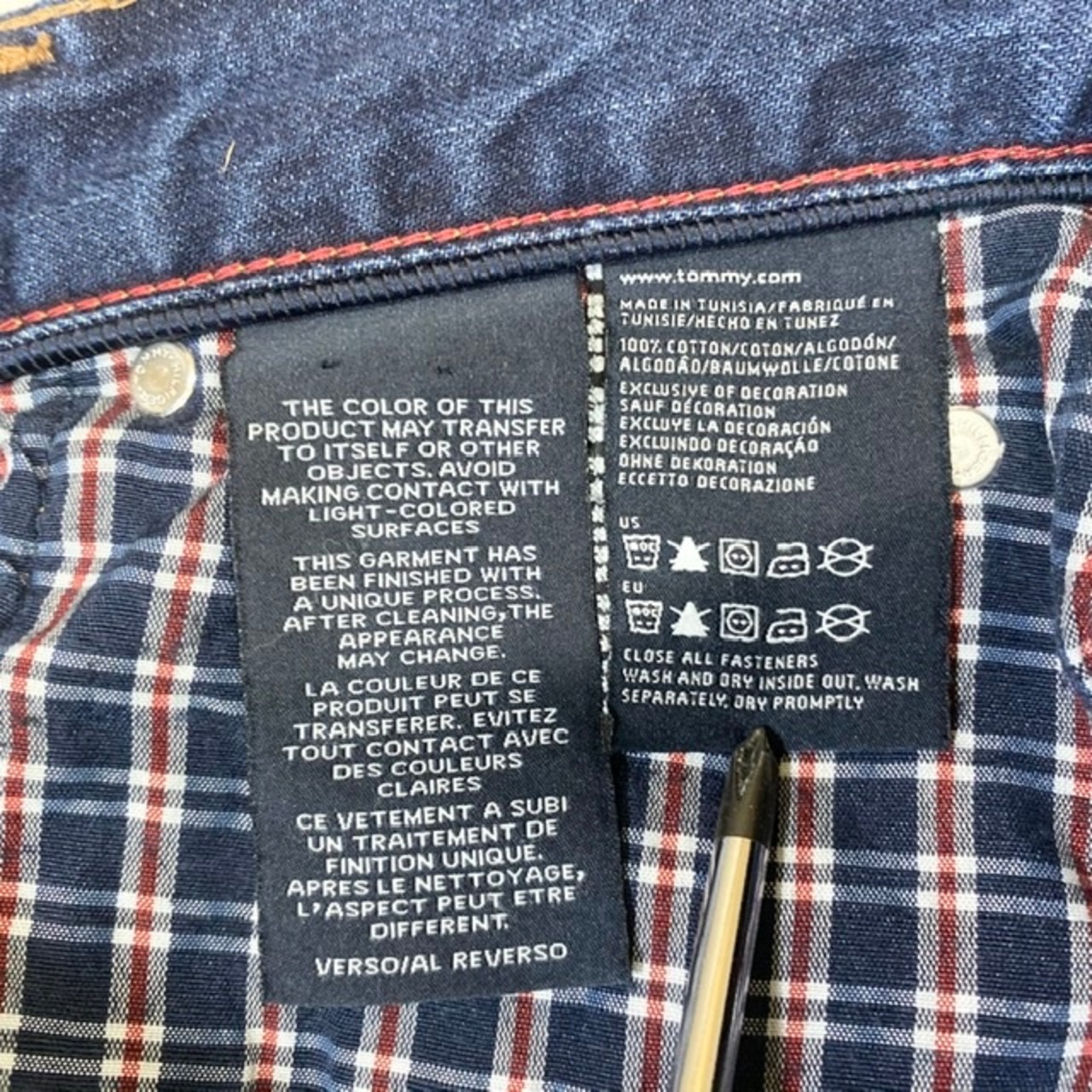TOMMY HILFIGER トミーヒルフィガー ストレート デニムパンツ ジーンズ 