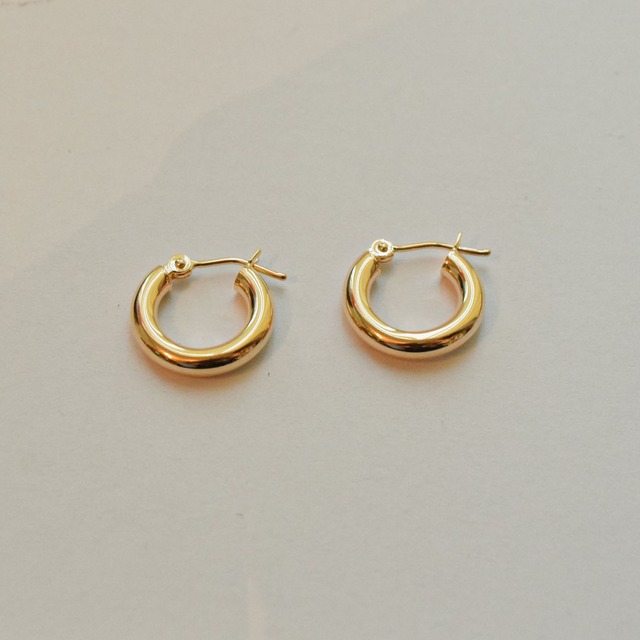 14K Gold Bold Mini Hoops