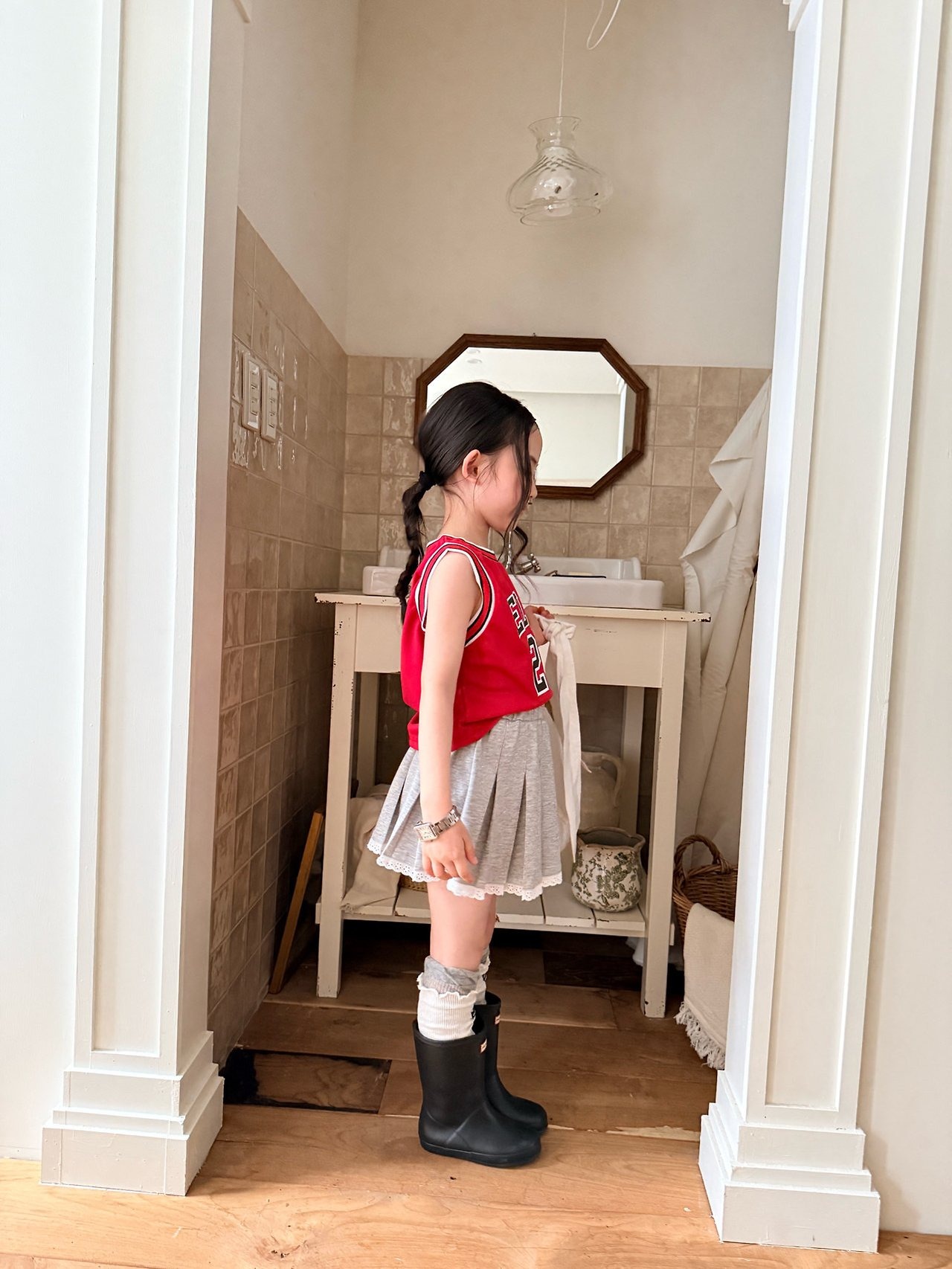 [COMMA] 23 Mesh Sleeveless (140/150) / [콤마] 23메쉬나시 (140/150)