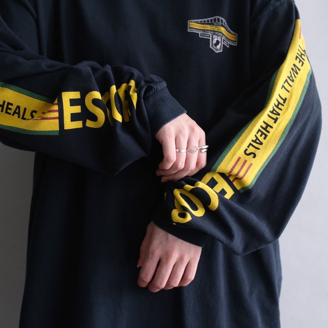 soldier back printed l/s tee