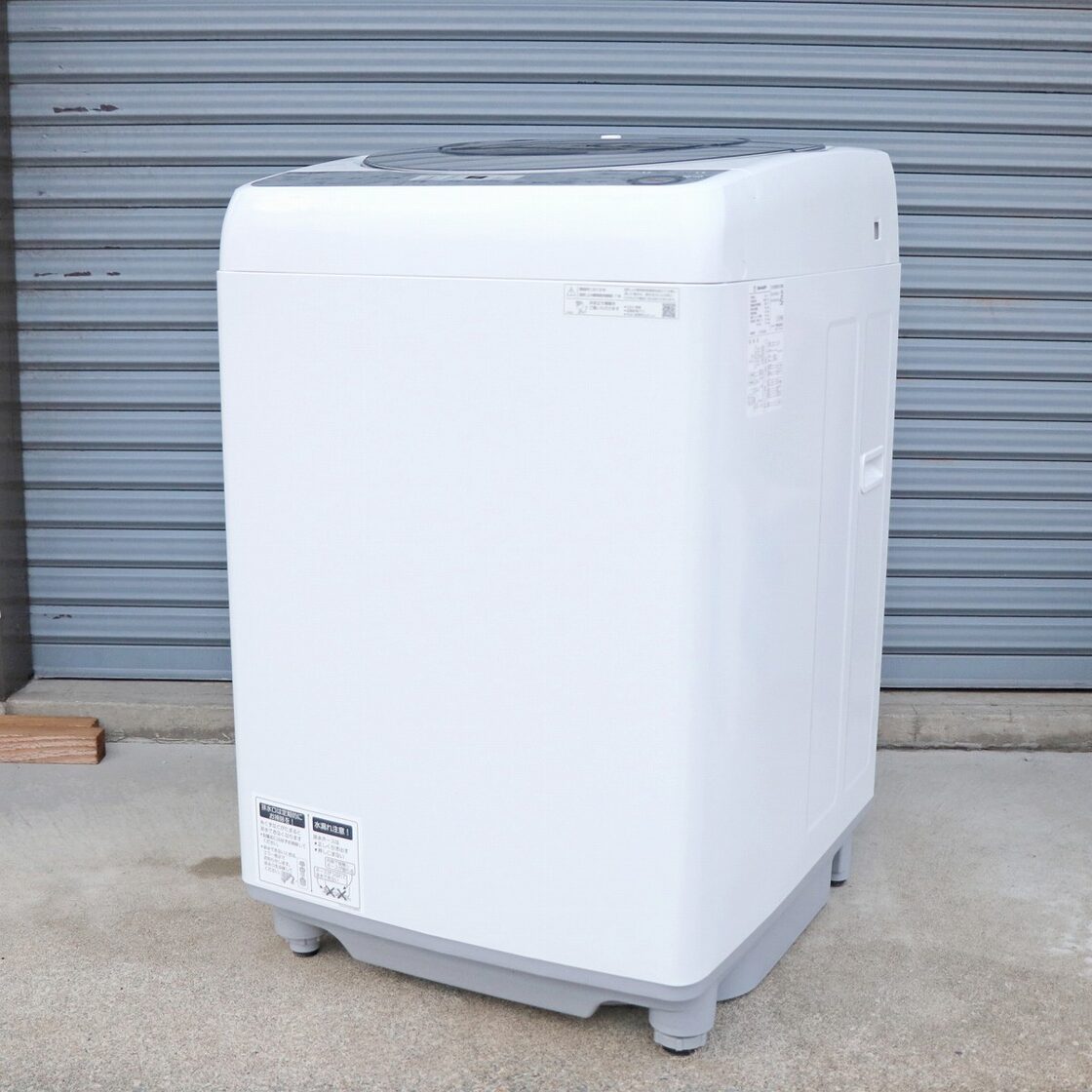 SHARP・シャープ・全自動電気洗濯機・8kg・ES-GV8C-S・2019年製・No 