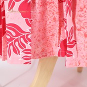 フラダンス 衣装 ワンピース ドレス ピンク系 ハイビスカス柄 ハワイアンプリント アロハ フリル レッスン 練習 かわいい おしゃれ ふんわり 華やか 鮮やか レッド系 ホワイト系 ピンク 赤 白 フラ ダンス カラフル 可愛い ダンス衣装 レッスン用 フラワープリント カジュアル フリルスリーブ レディース ドレスファッション フェスティバル