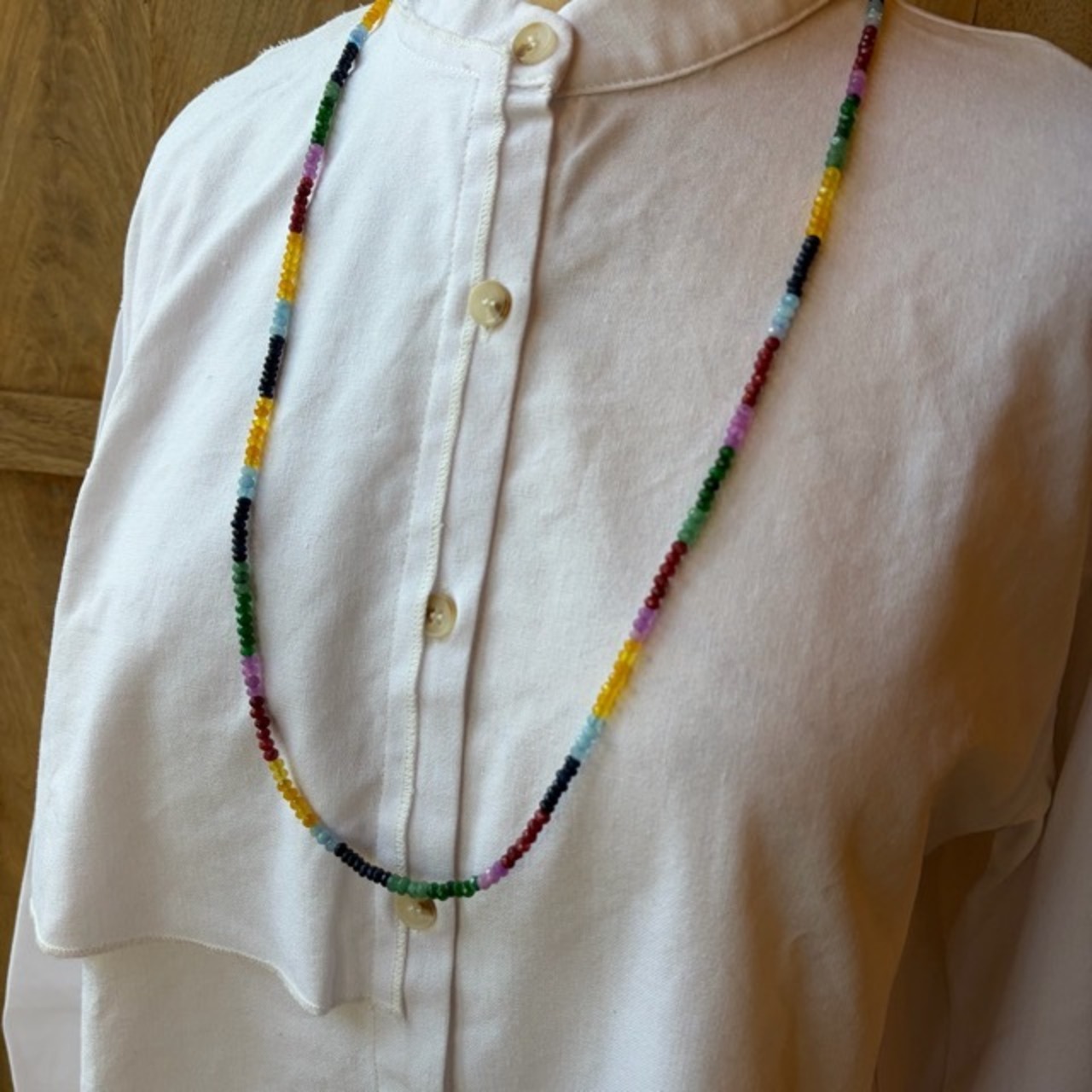 TOPANGA Jewelry Natural Gem Stone Long Necklace　ナチュラルジェムストーンロングネックレス　　ナチュラルストーン　天然石　パワーストーン