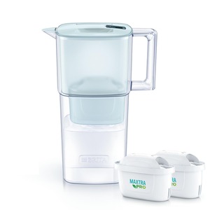 【在庫処分】ブリタ 浄水器 ポット型 PFOS/PFOA除去試験済 ろ過水容量:1.15L(全容量:2.2L)リクエリ パウダーブルー マクストラプロ ピュアパフォーマンス カートリッジ 2個付